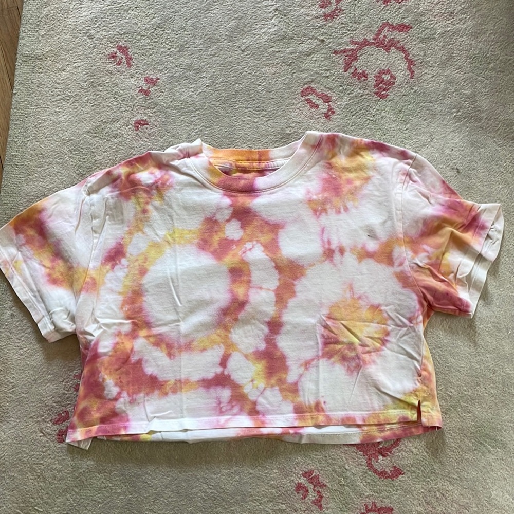 Medium Hanes x Karla sunset tie dye tee